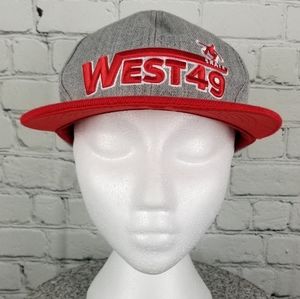 WEST 49 | skateboard snapback flat brim cap